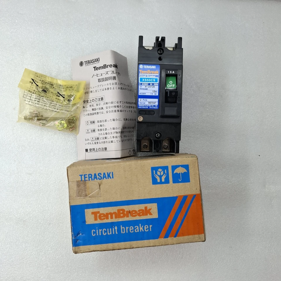 NEW TERASAKI TemBreak XS50CS Circuit Breaker 15A 50~60Hz FREE SHIP
